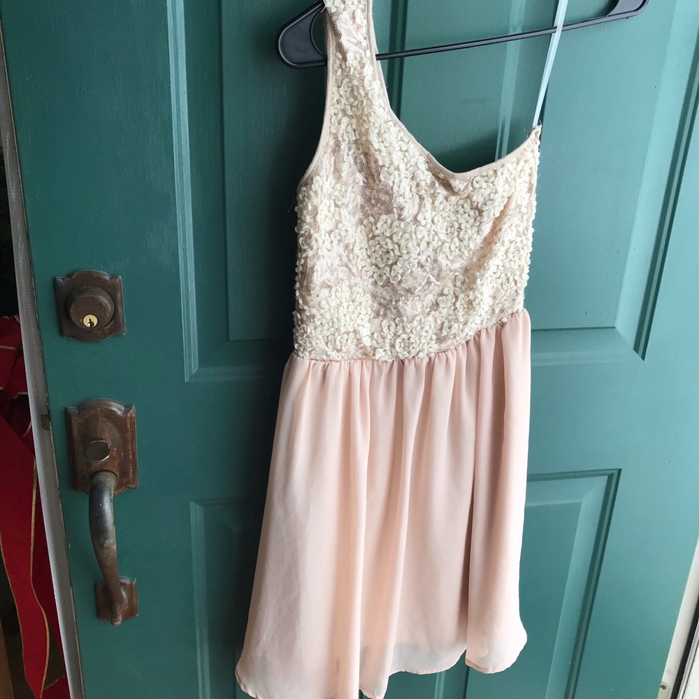 Lace off the shoulder dress